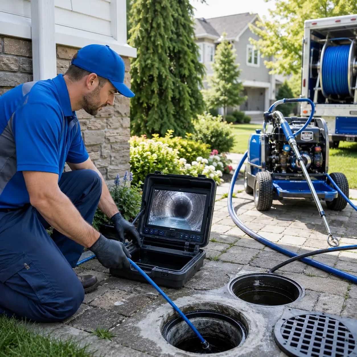 Outdoor drain cleaning professionals serving Herndon, PA
