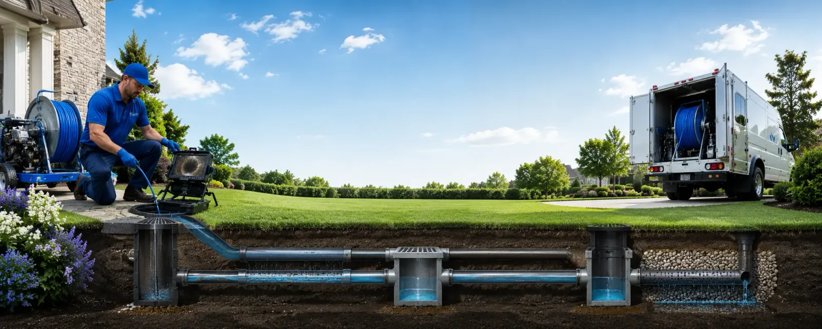 Outdoor drain cleaning information for Herndon, PA